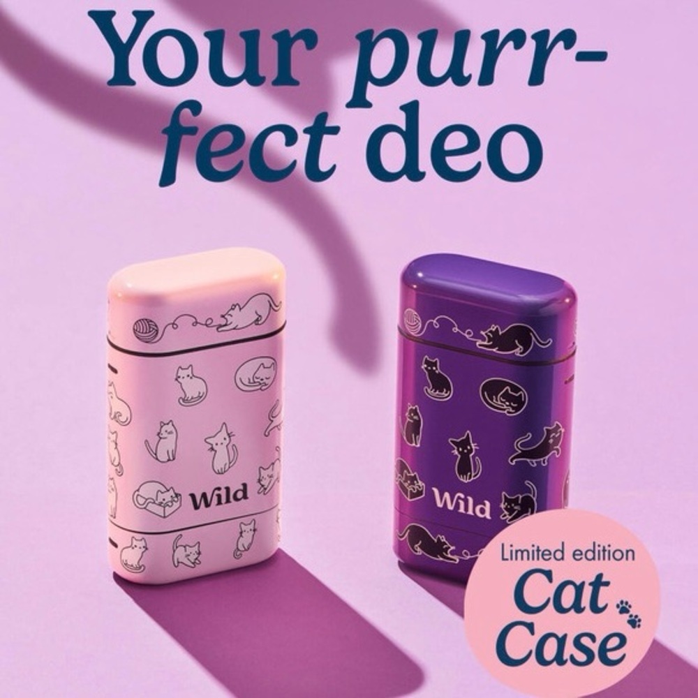 Wild Cosmetics Cat Deodorant Case and Refill